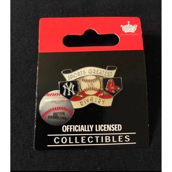MLB Red Sox Yankees Baseball’s Greatest Rivalry Lapel Pin - Picture 1 of 2